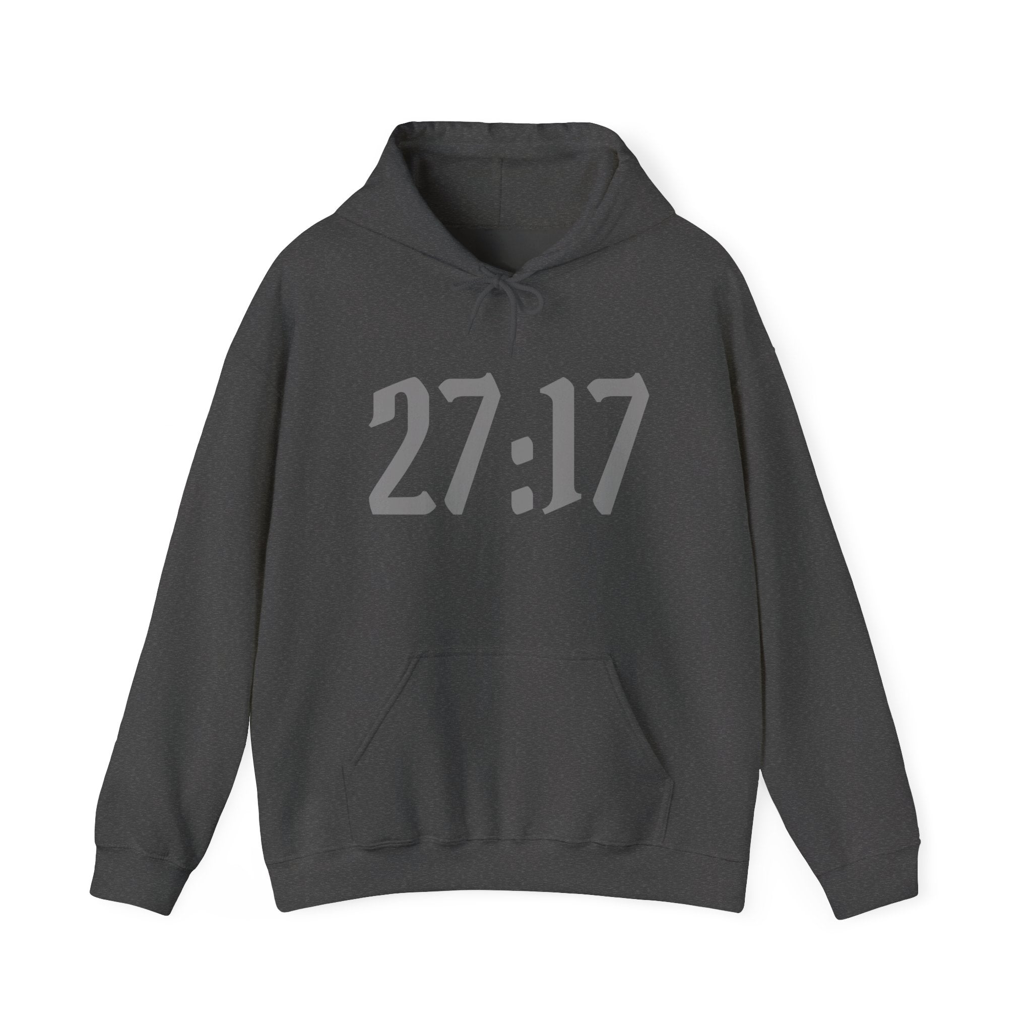 Hoodie — 27:17 Warrior Kneeling Cross Graphic Christian Prayer Pullover
