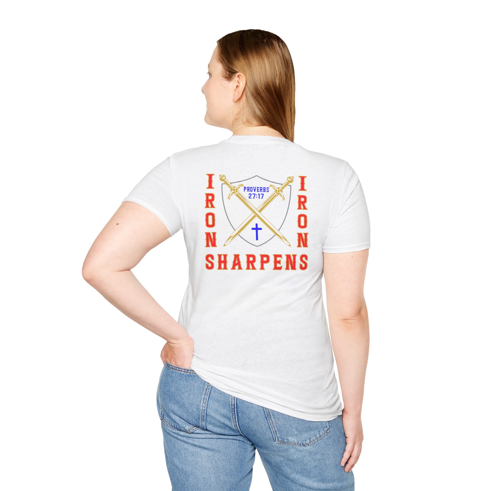 Iron Sharpens Iron Unisex T-Shirt – White