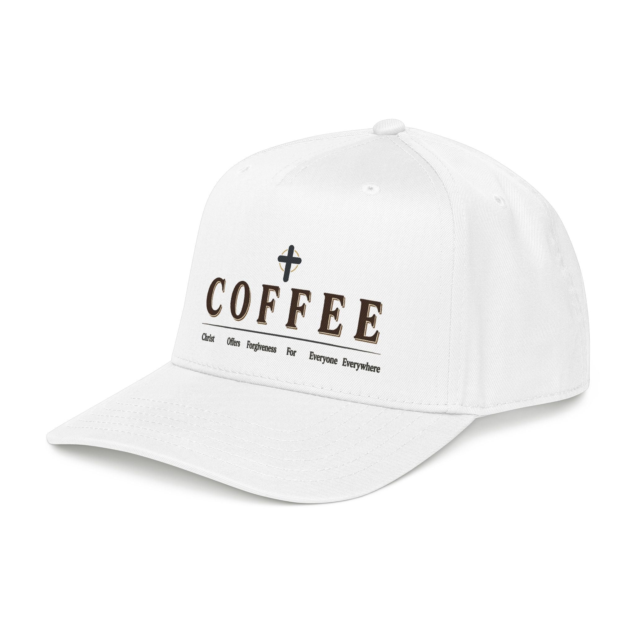Coffee Faith Baseball Cap — Christian Coffee Lover Hat