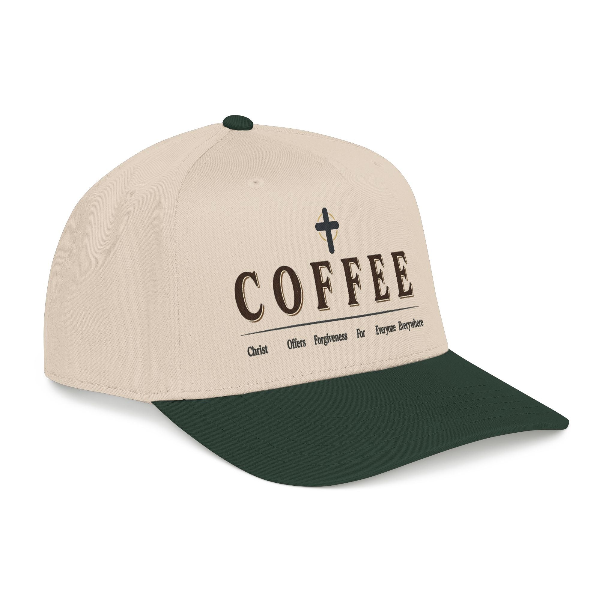 Coffee Faith Baseball Cap — Christian Coffee Lover Hat
