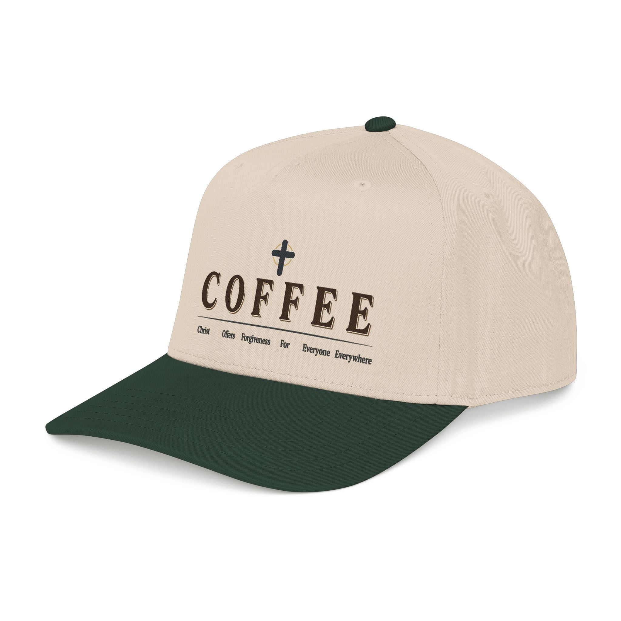 Coffee Faith Baseball Cap — Christian Coffee Lover Hat