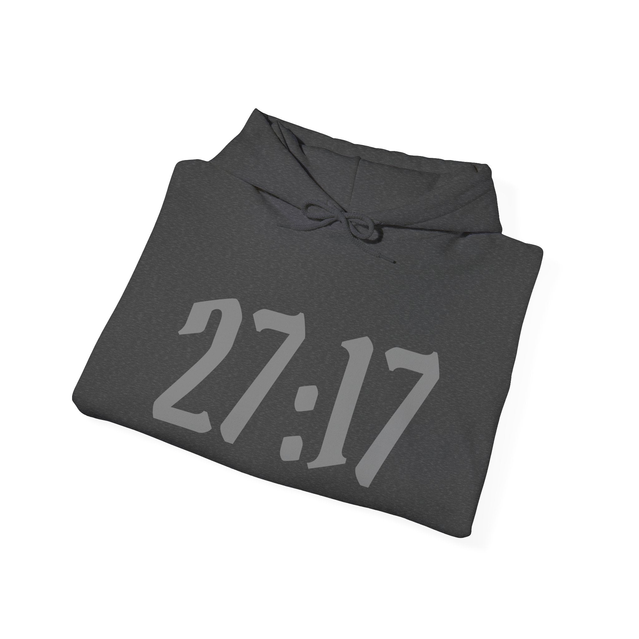 Hoodie — 27:17 Warrior Kneeling Cross Graphic Christian Prayer Pullover