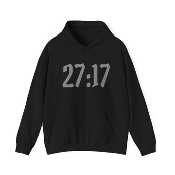 Hoodie — 27:17 Warrior Kneeling Cross Graphic Christian Prayer Pullover